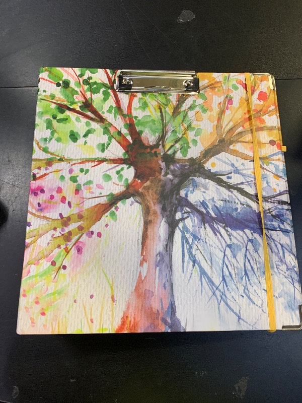 Photo 1 of 2 Inch 3 Ring Binder Organizer, Three Ring Binder with Clipboard, 5-Tabs Pockets Dividers, Transparent Folder,18 Divider Stikers, BVSSX Decorative Binders for Letter Size 8.5"x11" Paper (Seasons Tree) only the binder