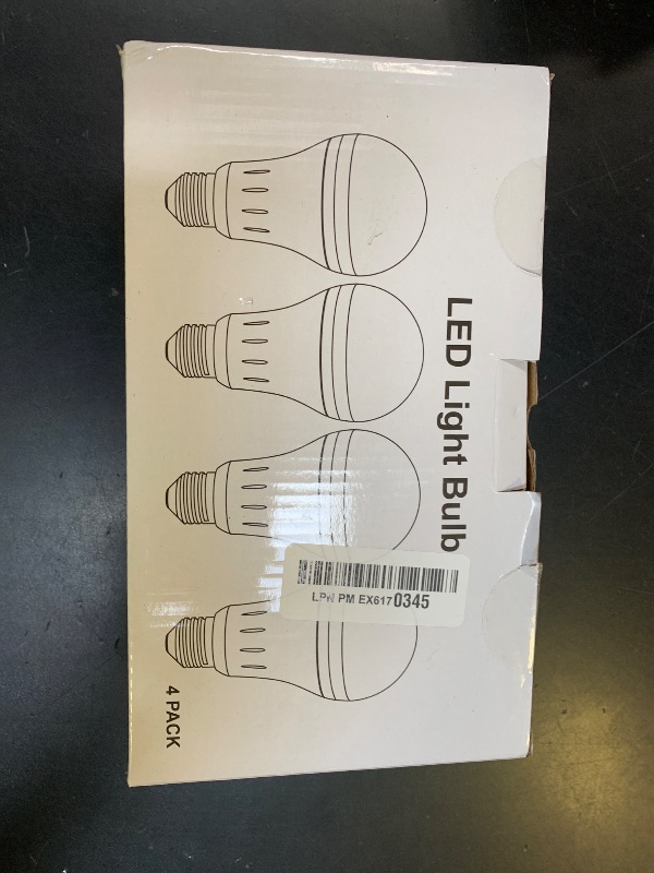 Photo 1 of A70 Rechargeable Emergency Light Bulbs, 40W Equivalent, 7W 1200mAh 6500K Daylight White 620LM Battery Operated Backup Light Bulbs for Home, Lamps, Power Outages, Camping, Hurricane, 4PC