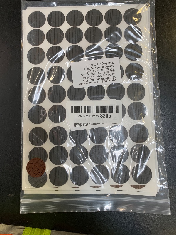 Photo 1 of Tenare 648 Pieces Adhesive Screw Hole Cover Stickers Wood Grain Furniture Stickers 12 Colors Waterproof Screw PVC Cover Caps for Wall Cabinets Desk Repairing(Classic Style)