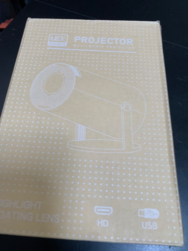 Photo 1 of Mini Projector, Support 4K 1080P Portable Projector with Dual Band WIFI6 5G Wireless 5.2 Bluetooth Android 11, 200 ANSI Lumens, 180° Rotatable, Auto Keystone Correction,35"-130" Screen Video Projector