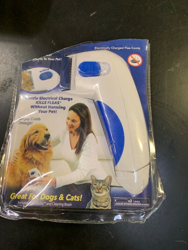 Photo 1 of Stcyutdaa Electric Pet Comb, Stainless Steel Heads, Effectively Removes Floating Hair for Long & Short-haired Pets like Cats/Dogs/Rabbits/Totoro