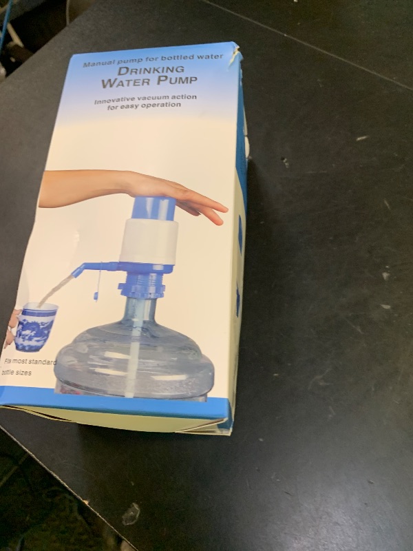 Photo 1 of Buoluty 5 Gallon Water Pump, Manual Water Pump, for 5 Gallon Water Bottles, Made Plastic, Cleaning Brush Included(Blue)