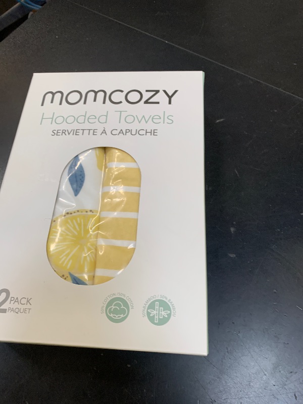 Photo 1 of Momcozy Baby Towel with Hooded - Ultra Soft & Absorbent Large Bath Towel Set for Comfort & Gentle on Baby's Skin - Med Thick& Durable -Shower Gift & Bath Essential for Newborn, Infant, Toddler