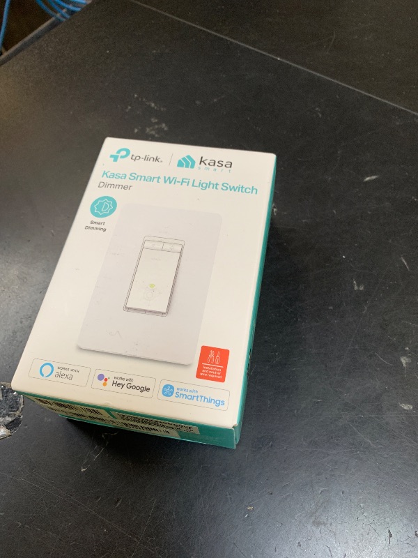 Photo 1 of Kasa Smart Dimmer Switch HS220, Single Pole, Needs Neutral Wire, 2.4GHz Wi-Fi Light Switch Works with Alexa and Google Home, UL Certified, No Hub Required, 1 Pack
