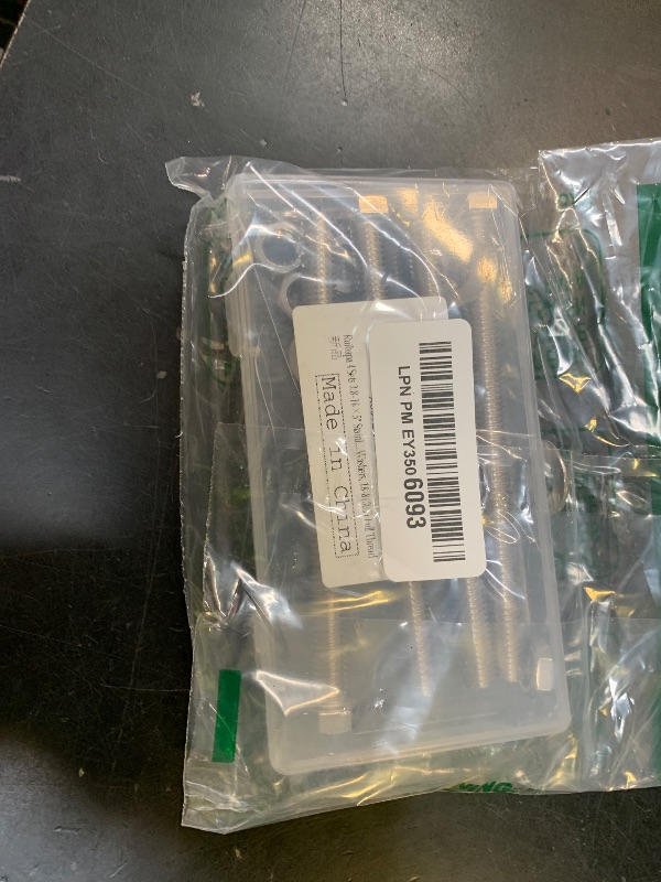 Photo 1 of Ruibapa 4 Sets 3/8-16 x 5" Stainless Steel Hex Head Screws Bolts, Nuts, Flat & Lock Washers,18-8(305) Full Thread