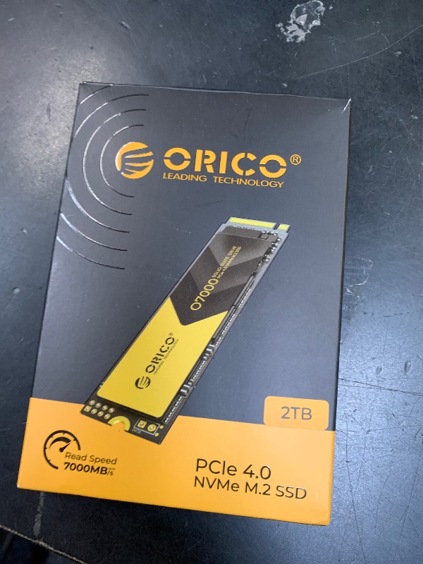 Photo 1 of ORICO 2TB NVMe SSD PCIe 4.0 - Up to 7000MB/s, M.2 2280 Internal Solid State Drive, Fast Heat Dissipation, Compatible with macOS Windows for Gamers and Creators-O7000