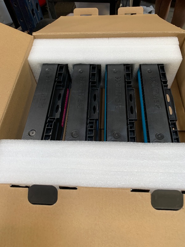 Photo 1 of 218A Toner Cartridges 4 Pack (with Chip) Compatible Replacement for HP 218A 218X for Color Laserjet Pro 3201dw MFP 3301fdw 3301cdw 3301sdw Printer Ink W2180A W2180X High Yield (BCMY, 4-Pack)