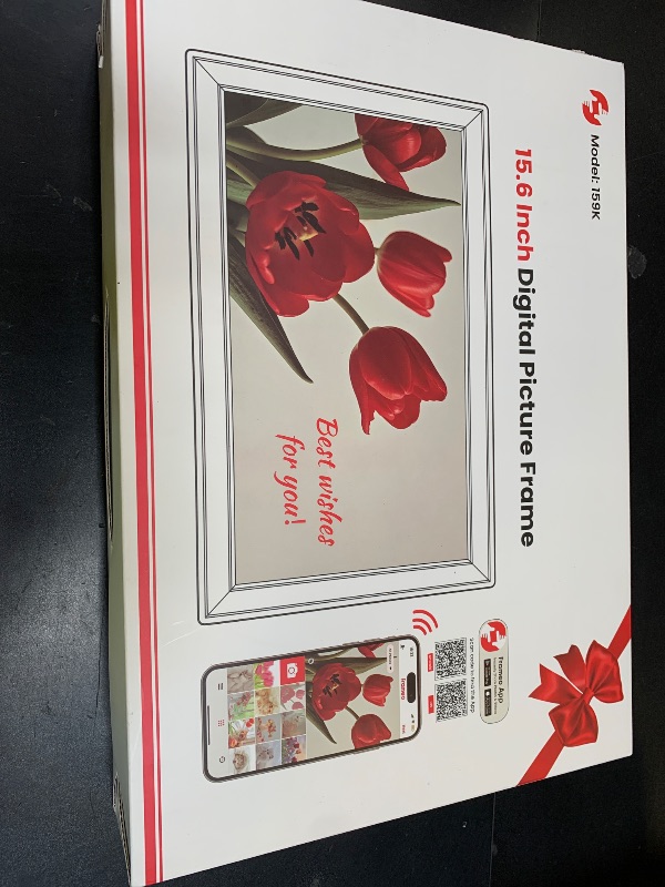 Photo 1 of 64GB Frameo 15.6" Digital Picture Frame Large 1920 x 1080 IPS FHD Touch Screen WiFi Electronic Photo Frames Share Moments Instantly Anywhere Photo Gifts for Parents and Grandparents