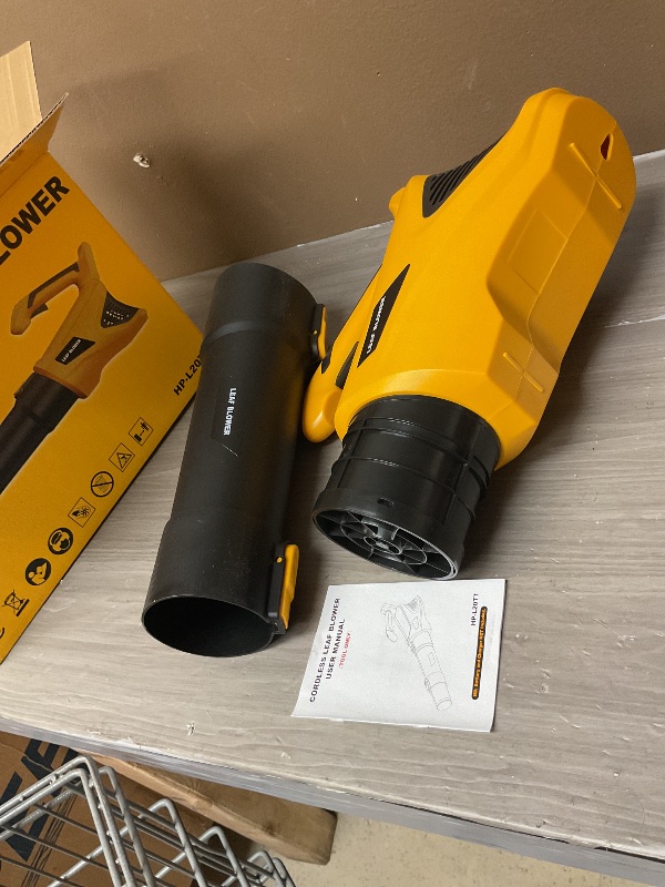 Photo 1 of HEINPRO Cordless Leaf Blower Compatible with Dewalt 20V Max Battery, 500CFM/150MPH Electric Leaf Blower Cordless, 5 Speed Modes, Battery Powered Blowers for Lawn Care, Yard (Tool Only)
