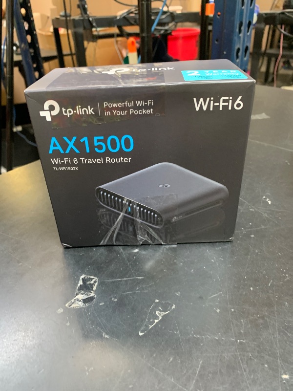 Photo 1 of TP-Link Ultra-Portable Wi-Fi 6 AX1500 Travel Router TL-WR1502X | Easy Public WiFi Sharing | Hotel/RV/Travel Approved | Phone WiFi Tether | USB C Powered | Multi-Mode | Tether App | Durable Design