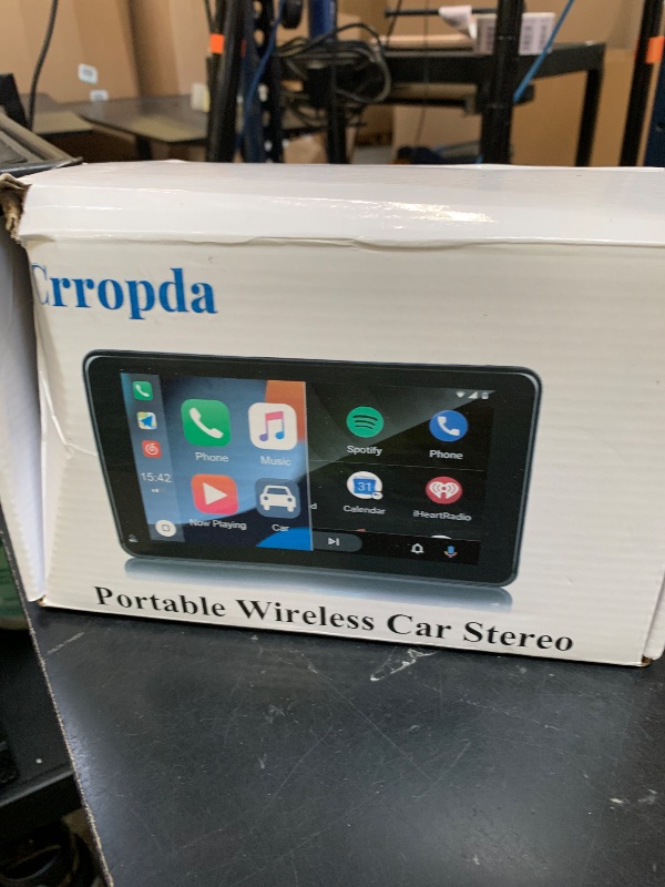 Photo 1 of Carplay Screen for Car, 7" HD Portable Car Stereo Touch Screen with Wireless Android Auto with Bluetooth,Voice Control, Mirror Link,GPS Navigation