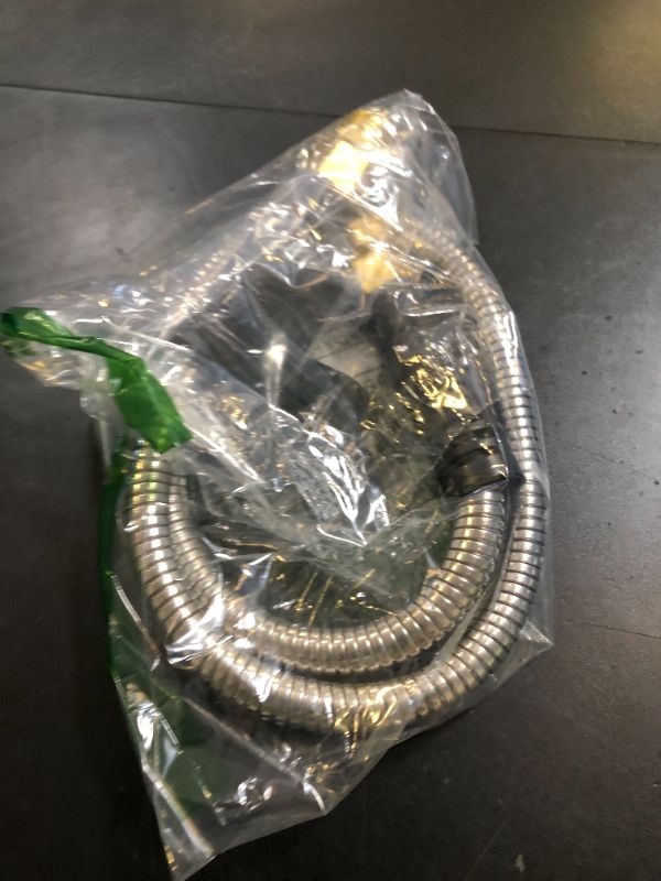 Photo 1 of Cesun Short Garden Hose 3 feet, Metal Leader Water Hose, Heavy Duty and Lightweight Stainless Steel Water Pipe for RV, Outdoor, Yard, Lawn, 3ft x 5/8", Female to Male