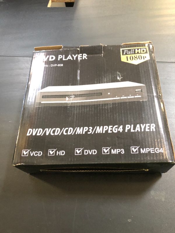 Photo 1 of DVD Players for TV with HDMI,Plays All Regions and Formats,CD Player for Home,Support 1080P Video/CD/DVD/VCD/JPEG/USB, Remote, HDMI and RCA Cables Included