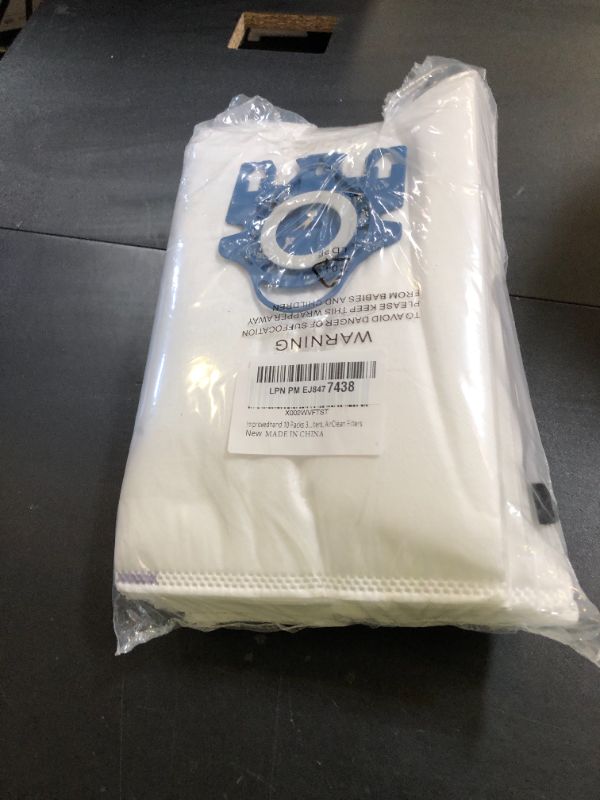 Photo 1 of Improvedhand 10 Packs 3D Airclean Bags Replacement for Miele GN Vacuum Cleaner Bags Fit for Miele Classic C2 C3 S2 S5 S8 S400 Series with Motor Protection Filters, AirClean Filters