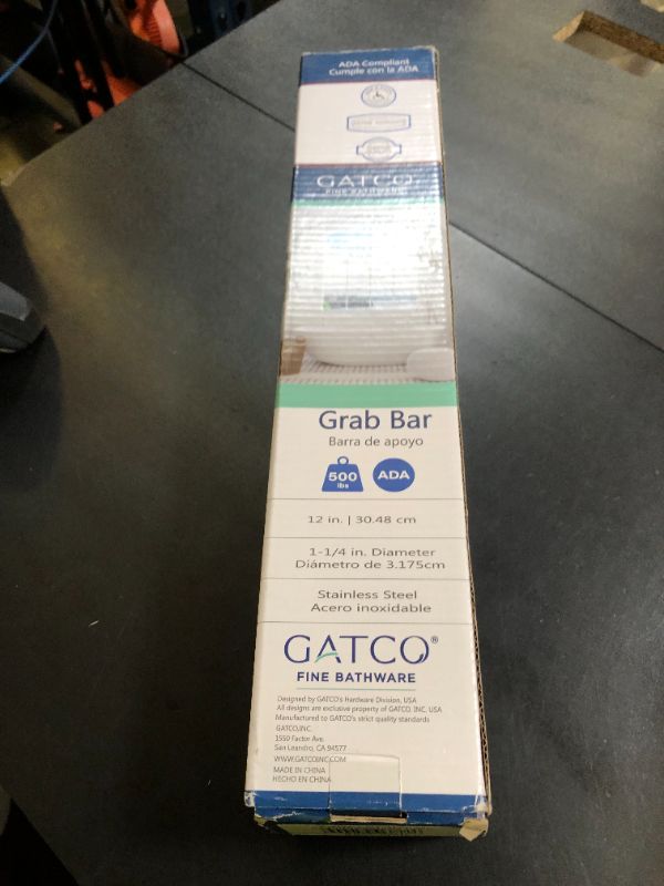 Photo 1 of Gatco 950 Elevate, Grab Bar, 12”, Satin Nickel