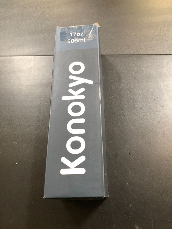 Photo 1 of Konokyo Insulated Water Bottles,17 oz Double Wall Stainless Steel Vacumm Metal Flask for Sports Travel,Marble Midnight