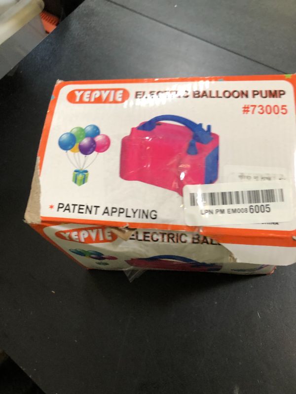 Photo 1 of YEPVIE Balloon Pump Electric, 600W Professional Balloon Inflator with 8 Balloon Arch Kits, 2 Modes & Dual Nozzle, Portable Air Pump Ballon Blower Machine for Party Decoration (Rose)