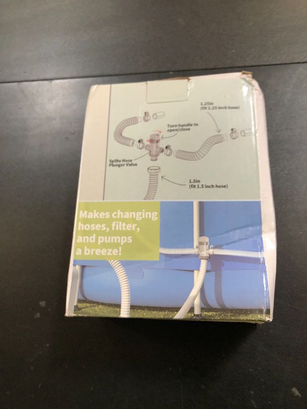 Photo 1 of SHAPON Dual Split Hose Plunger Valve Compatible with Intex Pool Parts and Accessories Replacement for Above Ground Swimming Pool and Pool Filter Pump (1 Pack)