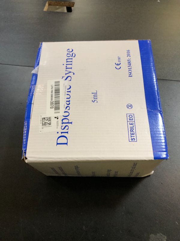 Photo 1 of 100 Pack Disposable 5ml/cc Lab Syringes with 22Ga 1.25 Inch Needle Luer Lock, Individually Sealed Packed