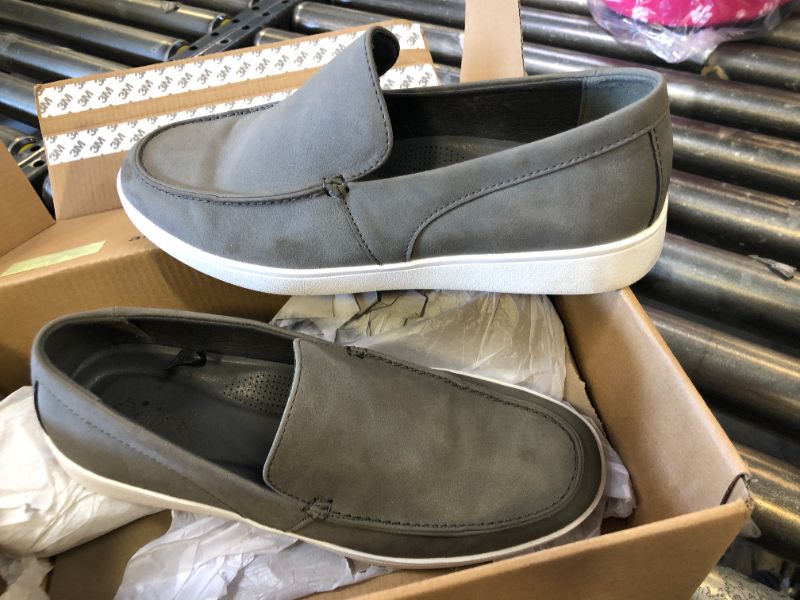 Photo 1 of Amazon Essentials Men's Slip-on Loafer Sneakers, Grey Faux Suede, 7