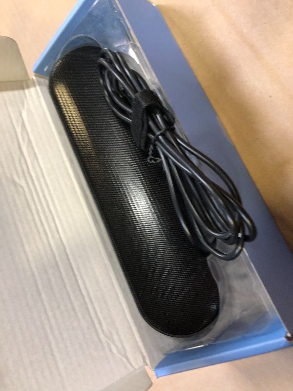 Photo 1 of LXTNFU Computer Speakers for Desktop Monitor,Single Speakers for Desktop PC,Laptop Speaker with Loud Sound,Volume Control Easily Clamps to Monitors(USB-C to USB Adapter Included) (Black)