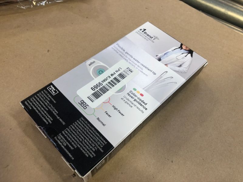 Photo 1 of Braun Digital Thermometer, Clinically Accurate, Color Coded Fever Guidance for Baby, Toddlers, Kids & Adults, Oral, Rectal or Underarm use, No 1 Brand Recommended by Pediatricians, FSA & HSA Eligible