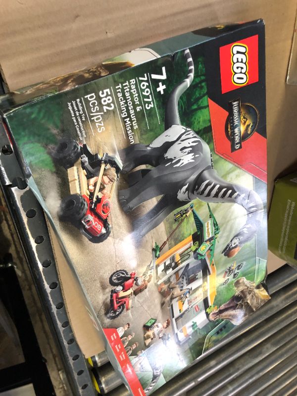 Photo 1 of LEGO Jurassic World Raptor & Titanosaurus Tracking Mission Kids Toy - Building and Learning Toy for Pretend Play - Dinosaur Action Figures for Boys & Girls, Ages 7+ - Gift Idea for Birthdays - 76973