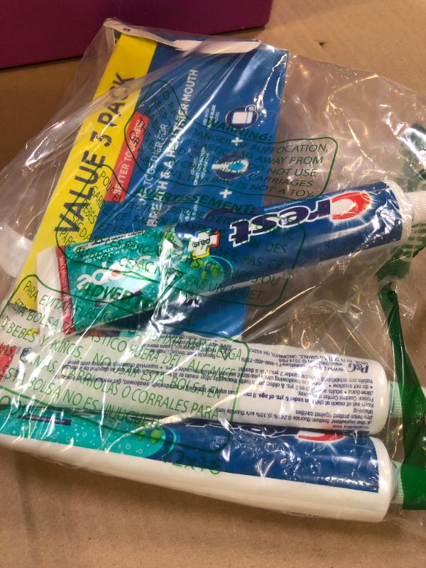 Photo 1 of Crest +  Whitening Toothpaste - Pack of 3, 5.4 Oz Tubes - Anticavity Fluoride Toothpaste, Fresh Breath, Kills Germs - Tartar Protection, Enamel Protection - Minty Fresh Flavor