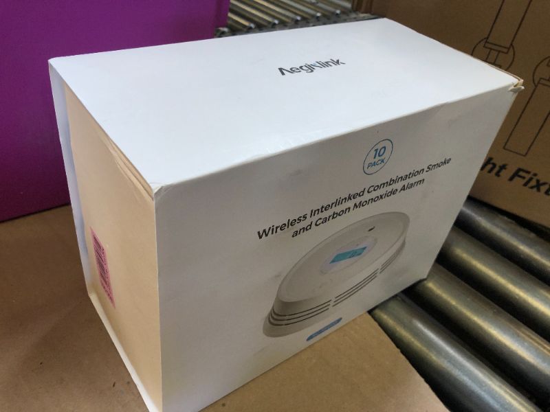 Photo 1 of Aegislink  Carbon Monoxide Detector, Interlinked Combination Smoke CO Alarm, Battery Powered, Wireless Interconnected, Digital Display, SC-RF220, 10-Pack