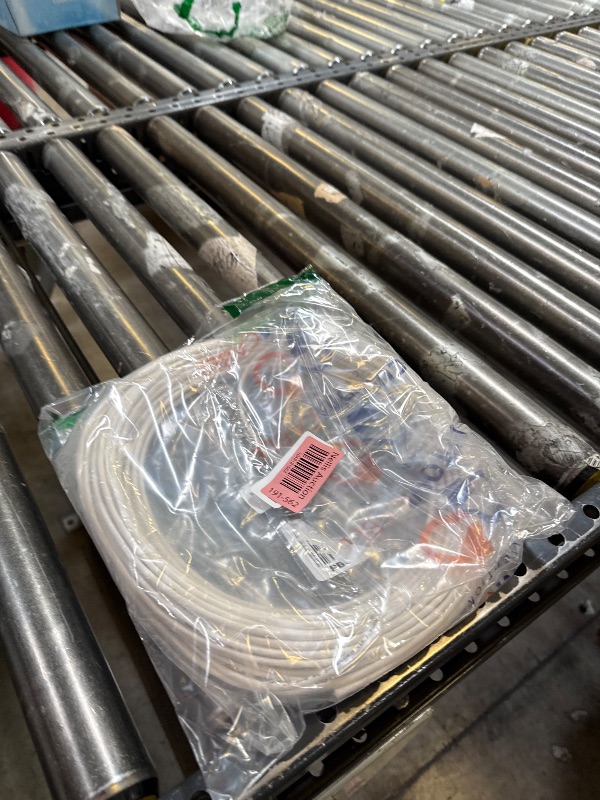 Photo 1 of 22 Gauge Wire (22 AWG) - 4 Conductor Stranded Copper Shielded Cable - UL Listed 22/4 Home Electrical Wire - Low Voltage Up to 300V - CL3P Fire-Rated Plenum Jacket - USA Made (100ft - White)