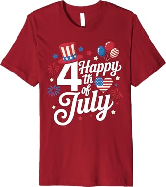 Photo 1 of 2xl--Happy 4th Of July Funny Fourth of July Independence Day Men T-Shirt