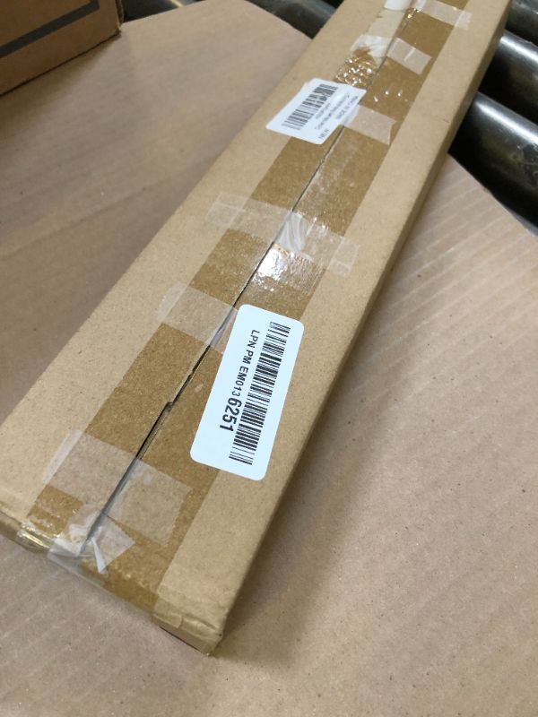 Photo 1 of GXOACKJ Curtain Rods for windows 32-48 inch, 5/8 inch Decorative Brown Splicing Heavy Duty Metal Curtain Rod set with Brackets