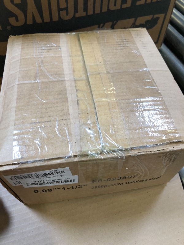 Photo 1 of  Stainless Steel Coil Nails 15-Degree Collated Wire Coil Nails 1-1/2 Inch, 0.09 Inch Ring Shank `