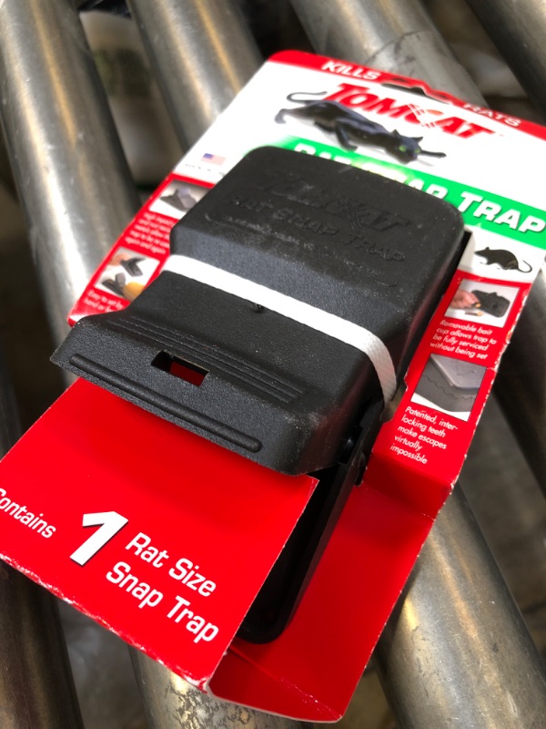 Photo 1 of Tomcat Rat Snap Trap, 1 Rat Size Trap - Reusable - Effectively Kill Rats - Ideal for Home and Farm Use