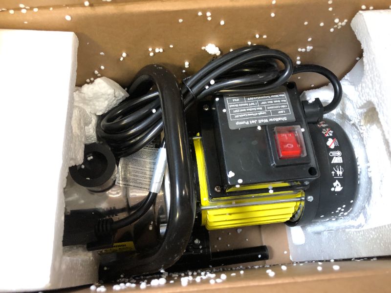 Photo 1 of Water Transfer Pump Shallow Well Pump 1.6HP 1800GPH Stainless Steel Pressure Booster Pump for Pool Draining Farm Irrigation Lake Removal Lawn Sprinkler System
