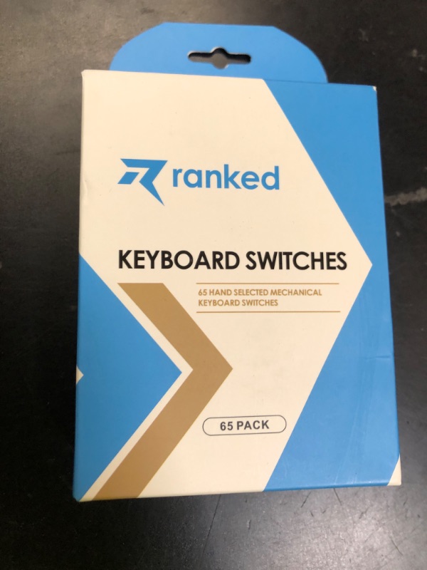 Photo 1 of Ranked Gateron Ks-33 Low Profile v2 Key Switches for Mechanical Gaming Keyboards | Plate Mounted (Gateron Blue, 65 Pcs)