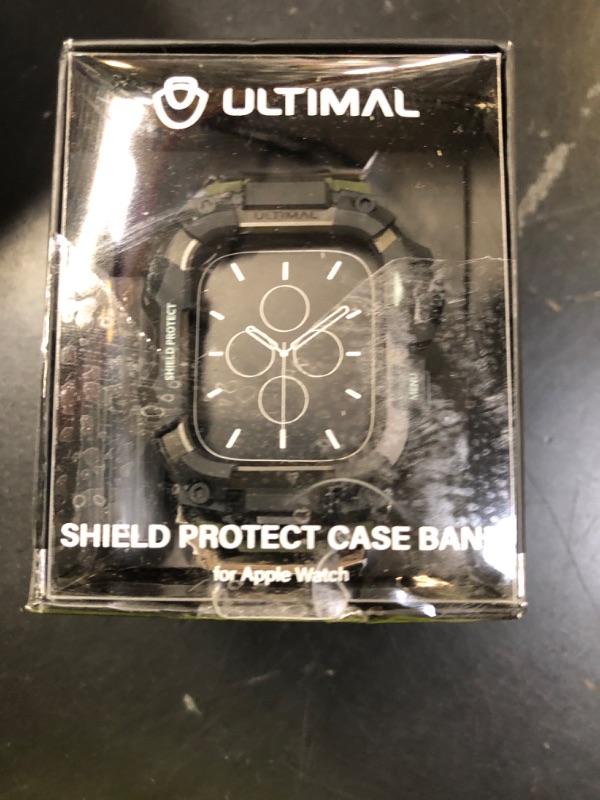 Photo 1 of ULTIMAL Rugged Case with Band for Apple Watch 44mm,Compatible with Apple Watch Series SE/SE 2nd Generation/6/5/4, Military Grade Shockproof Bumper Cover for iWatch Tactical Band Men (44mm,Army Green)