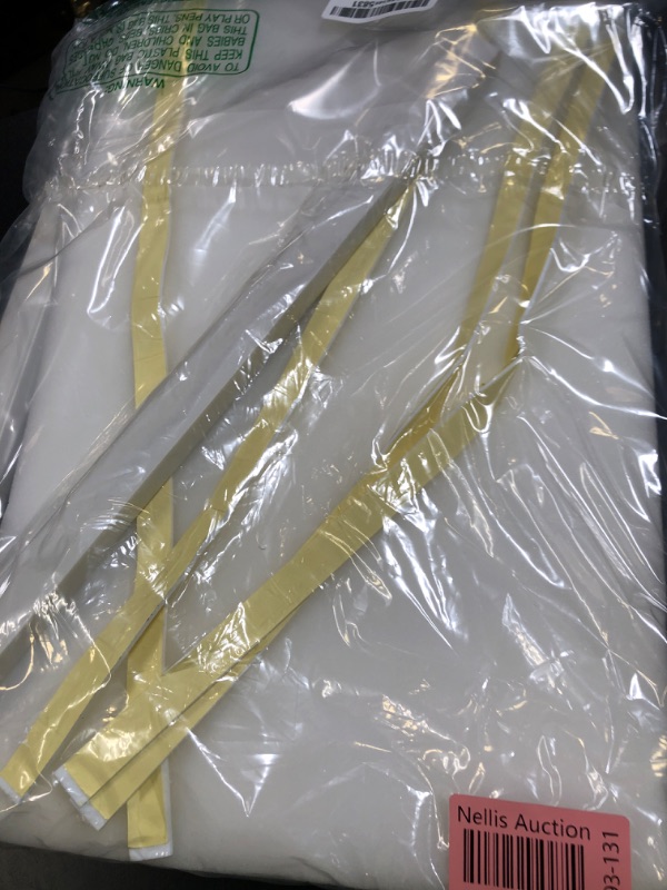 Photo 1 of Window Air Conditioner Foam Insulation Side Panels, AC Side Panels Insulation Kit with 4 U Shape Frames and 4 Adhesive Tapes Insulates Winter Cold and Summer Heat, 17" H x 11" W x 7/8" T, 2 Pack,White