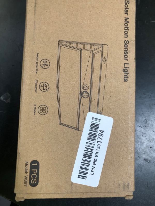 Photo 1 of 368 LED Solar Lights Outdoor Motion Sensor, Solar Fence With 3 Lighting Modes, Powered Security Waterproof for Outside Yard Wall Garden Backyard Garage