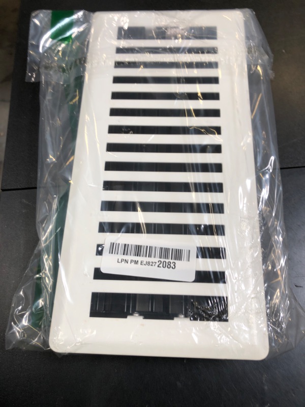 Photo 1 of Sierra Grates 4" x 10" Contemporary Design Steel Floor Register in Glacier White Finish for Floor l- Decorative Air Vent Covers- Floor Register 4” x 10”