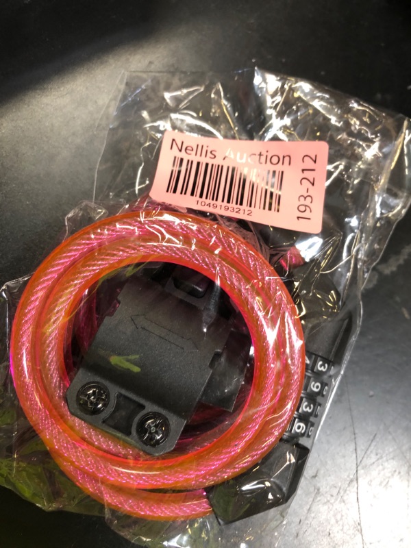 Photo 1 of Titanker Bike Lock Cable, 4 Feet Bike Cable Lock Basic Self Coiling Kids Bike Lock Combination with Complimentary Mounting Bracket, 5/16 Inch Diameter (4FT, Pink-8mm)