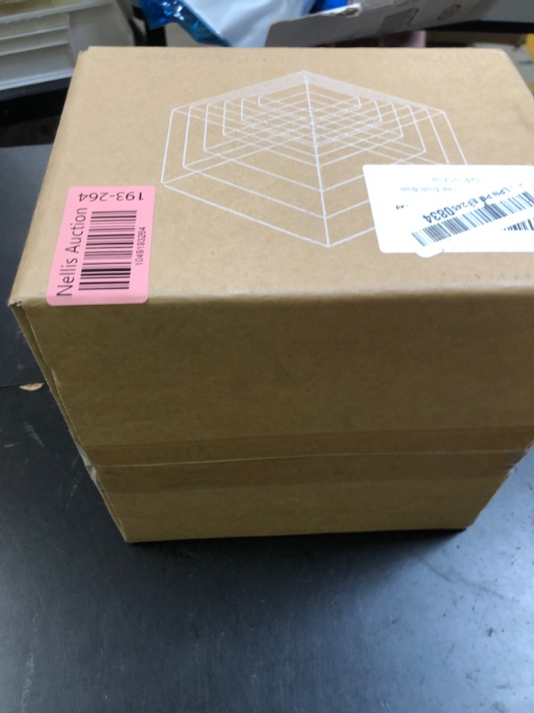 Photo 1 of OKBHTS 6 Pcs Clear Acrylic Boxes for Display as Buffet Risers and Stands, Food Display Risers for Party, Buffet Table, Food Stands for Display Party (Standard, 6Pcs, Clear)