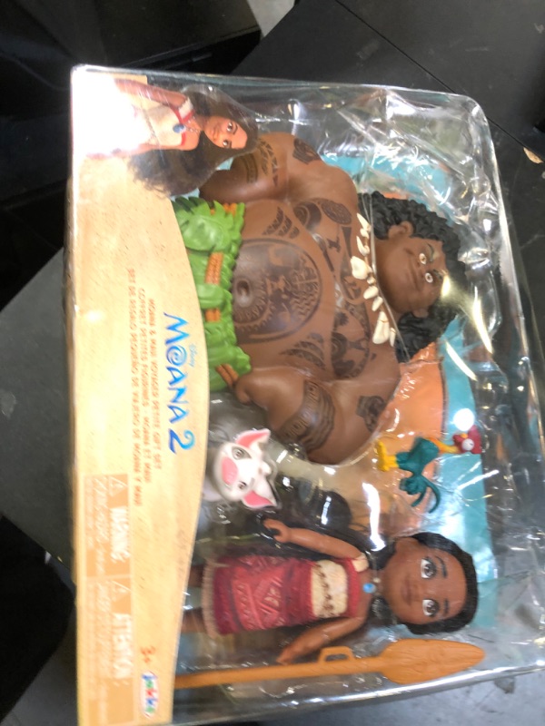Photo 1 of Disney Moana 2 Moana & Maui 6-Inch Petite Doll Gift Set Doll Playset for Girls, Includes Pua and HEI HEI, Officially Licensed, Great Birthday