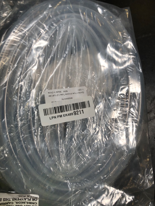 Photo 1 of Quickun Silicone Tubing, 1/2" ID x 5/8" OD Food Grade Tubing High Temp Pure Flexible Silicone Hose Line Tube for Home Brewing, Wine Making, Beer Line, Kegerator, Aquaponics (9.84 Ft)