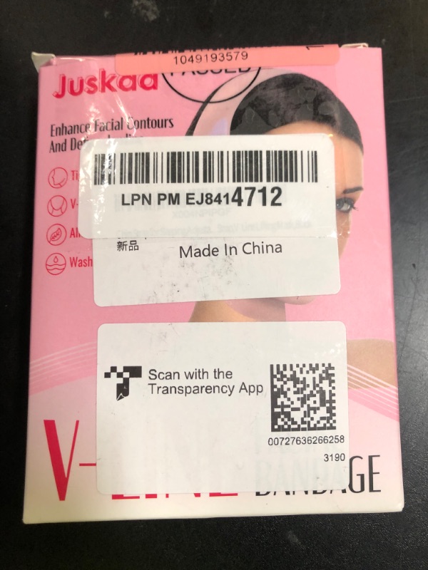 Photo 1 of Juskaa Chin Strap for Sleeping,Adjustable Chin Strap,Jaw Strap,Jawline Shaper,V Line Lifting Mask,Black,M