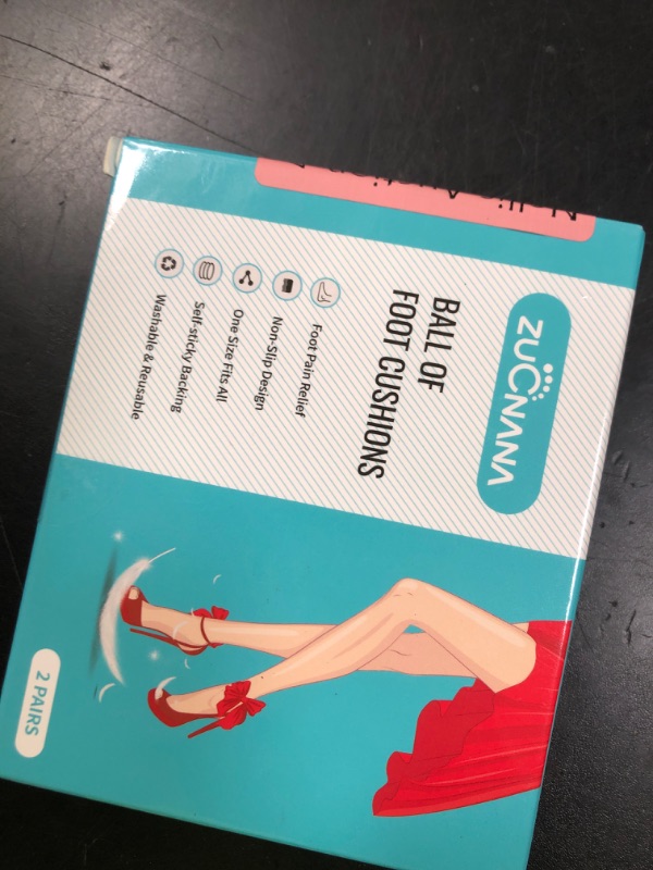 Photo 1 of ZUCNANA Ball of Foot Cushions, Metatarsal Pads Women (2 Pairs), Non-Slip Heel Inserts for Women, Gel Heel Cushions for Foot Pain Relief and Comfort | One Size Fits Any (Beige & Clear)