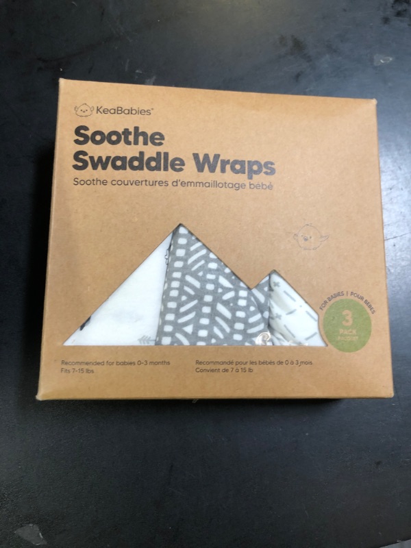 Photo 1 of KeaBabies 3-Pack Organic Baby Swaddle Sleep Sacks - Swaddles for Newborns, Infant 0-3 Months, Baby Girls, Boys, Soft & Snug Newborn Sleep Sack, Nursery Swaddling Blankets (Nordic)