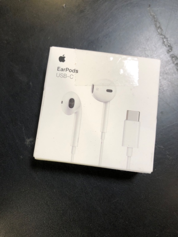 Photo 1 of Apple EarPods Headphones with USB-C Plug, Wired Ear Buds with Built-in Remote to Control Music, Phone Calls, and Volume
