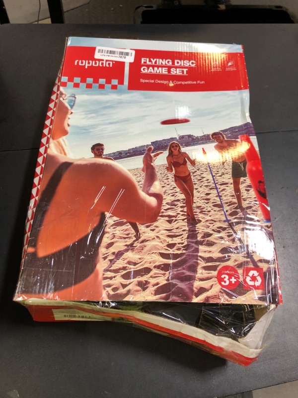 Photo 1 of ropoda Outdoor Games-Upgraded Flying Disc Game Set, Fun Bottle Drop Yard Games with Friend and Family, Portable Lake Games Game for Lawn and Beach Games with Thicker Pole (Polish Horseshoes)-Standard