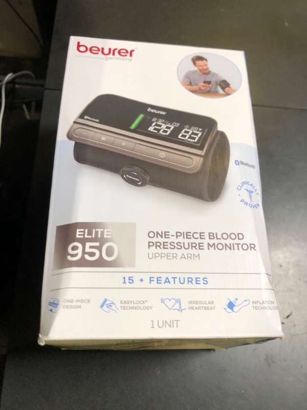 Photo 1 of Beurer BM81 easyLock Automatic Upper Arm Blood Pressure Monitor, Fully Electronic Smart Cuff Without Cables, Gentle Striction Plus Fast Measurement, Bluetooth, 240 Memory Sets